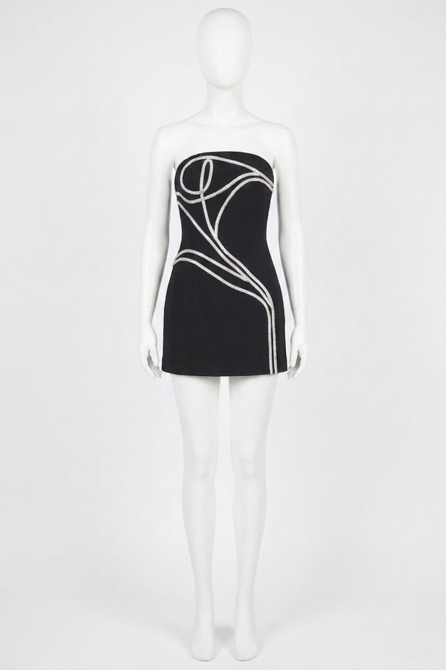 NEW SIGNIFICANT OTHER abbey mini dress in black